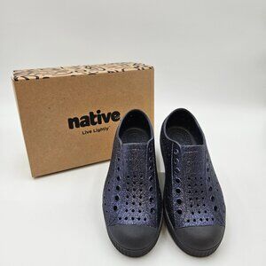 EUC NATIVE Kids Jefferson Onyx Bling Size C12